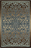 Maples Rugs Pelham Vintage Kitchen Rugs Non Skid Blue/Walnut