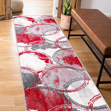 Evora Contemporary Modern Circles Area Rug