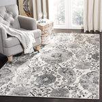 Floral Cream/ Silver Soft Area Rugs