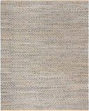 Cape Cod Collection Handmade Coastal Braided Jute Soft Area Rug Blue / Natural