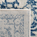 Vintage Oriental Silver and Ivory Area Rug