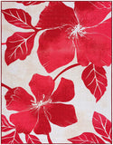 Floral Soft Area Rug - Non Slip Large Flower Carpet for Indoor Rug