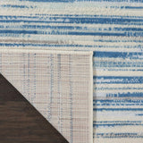 Modern Coastal Blue Area Rug