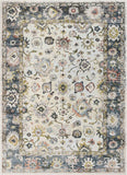 Corinne Ivory Classic Floral Oriental Pattern Area Rug