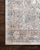 Dante Collection Distressed/Vintage Persian Soft Area Rug Ivory