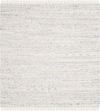 Hand Woven Ivory and Multi Cotton Area Rug