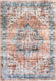 Bohemian Distressed Machine Washable Stain Resistant Non-Shed Eco Friendly Non Slip Area Rug 7' 10" x 10'