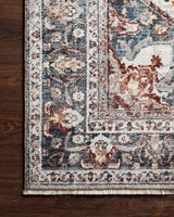 Samra Collection Ivory / Denim, Transitional Area Rug