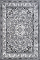 Palmette Modern Persian Floral Soft Area Rug  Blue/Navy