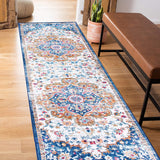 Bohemian Distressed Vintage Machine Washable Non Slip Area Rug