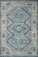 Loloi II Skye Collection SKY-01 Blush / Grey, Traditional 7'-6" x 9'-6" Area Rug