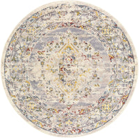 Anja Oriental Medallion Area Rug Taupe