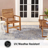 Blue Grey Indoor/Outdoor Area Rug - UV/Weather Resistant