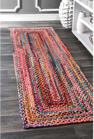 Hand Braided Multi Soft Area Rugs