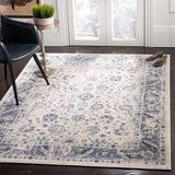 Oriental Area Rug Navy / Light Grey