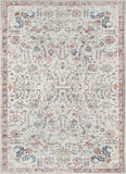 Argonne Grey Machine Washable Vintage Distressed Soft Area Rug