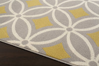 Trellis Chain Gray/Grey Yellow Area Rugs