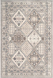 Becca Vintage Tile Area Rug,  Oval, Grey