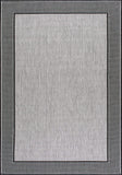 nuLOOM Leila Bordered Indoor/Outdoor Area Rug, 7' 6" x 10' 9", Grey