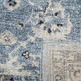 Oriental Area Rug Navy / Light Grey