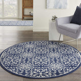 Navy Ivory Transitional Area Rug