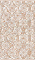 Montauk Collection MTK606H Handmade Cotton Area Rug Aqua / Ivory