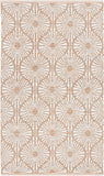 Montauk Collection MTK606H Handmade Cotton Area Rug Aqua / Ivory