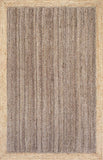 Hand Woven Jute Area Rug, Grey