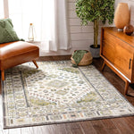 Aryn Green Tribal Medallion Pattern Area Rug