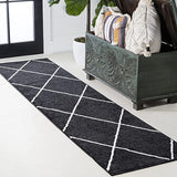 JONATHAN Y Minimalist Diamond Trellis soft Area Rug Bedroom Kitchen Multi/White