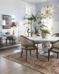 Javari Collection Distressed Modern Soft Area Rug Slate / Berry