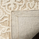 Blossom Collection BLM112B Handmade Premium Wool Soft Area Rug, Beige / Ivory