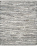 Hand Woven Grey Cotton Area Rug