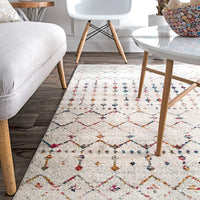 Trellis Light Multi Soft Area Rugs