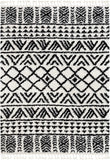 Tessa Ivory Moroccan Shag Diamond Trellis Pattern Soft Area Rug