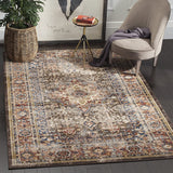 Safavieh Collection Traditional Oriental Distressed  Brown / Rust