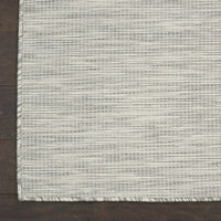 Flat-Weave Indoor/Outdoor Light Grey Area Rug