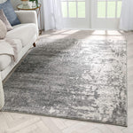 Motril Grey & Ivory Gradient Abstract Geometric Pattern Area Rug