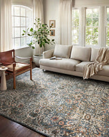 Saban Blue Traditional Soft Area Rug