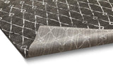 Trellis Gray Distressed Lattice Area Rugs