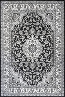 Palmette Modern Persian Floral Soft Area Rug  Blue/Navy