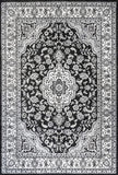 Palmette Modern Persian Floral Soft Area Rug  Blue/Navy