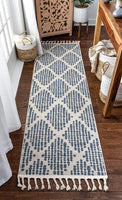 Arbor Moroccan Trellis Blush Kilim-Style Rug