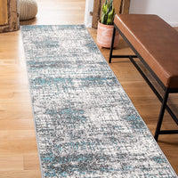 Rugshop Distressed Abstract Modern Area Rug