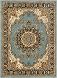 Medallion Oriental Persian Blue Area Rug