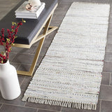 Hand Woven Ivory and Multi Cotton Area Rug