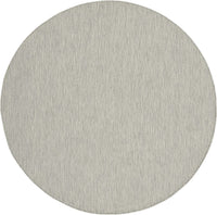 Flat-Weave Indoor/Outdoor Light Grey Area Rug