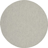 Flat-Weave Indoor/Outdoor Light Grey Area Rug