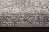 Traditional Gray Medallion Area Rug