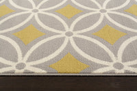 Trellis Chain Gray/Grey Yellow Area Rugs